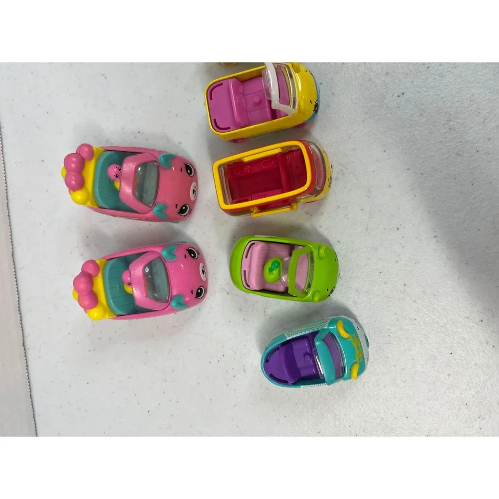 Shopkins Cutie Cars Lot 8 Moose Toys & Happy Meal Mini Vehicles Pink